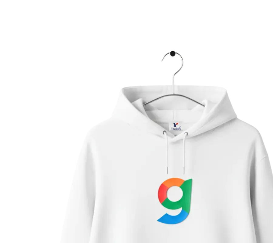 Sudadera blanca lista para personalizar