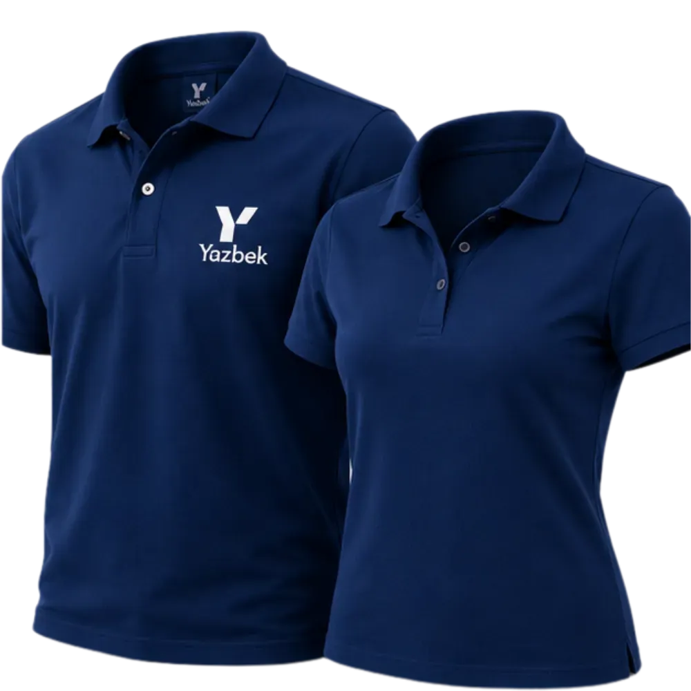 Polo azul Yazbek uniforme