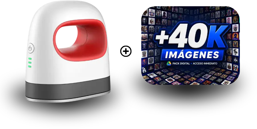 Plancha termica con pack 40K imagenes
